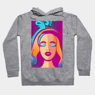 Beautiful girl illustration Hoodie